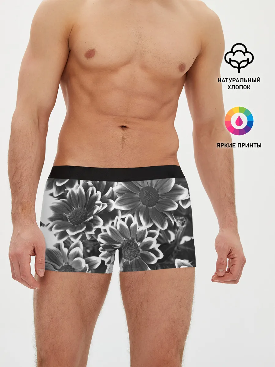 Мужские трусы боксеры / Цветочный Узор