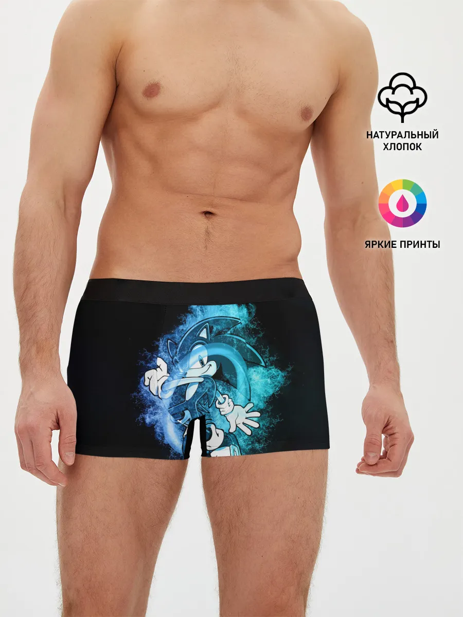 Мужские трусы боксеры / Соник сквозь кольцо