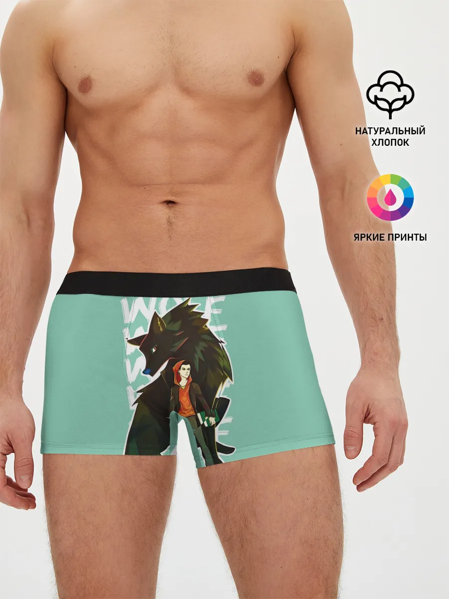 Мужские трусы боксеры / Wolf