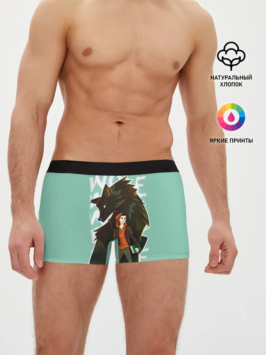 Мужские трусы боксеры / Wolf