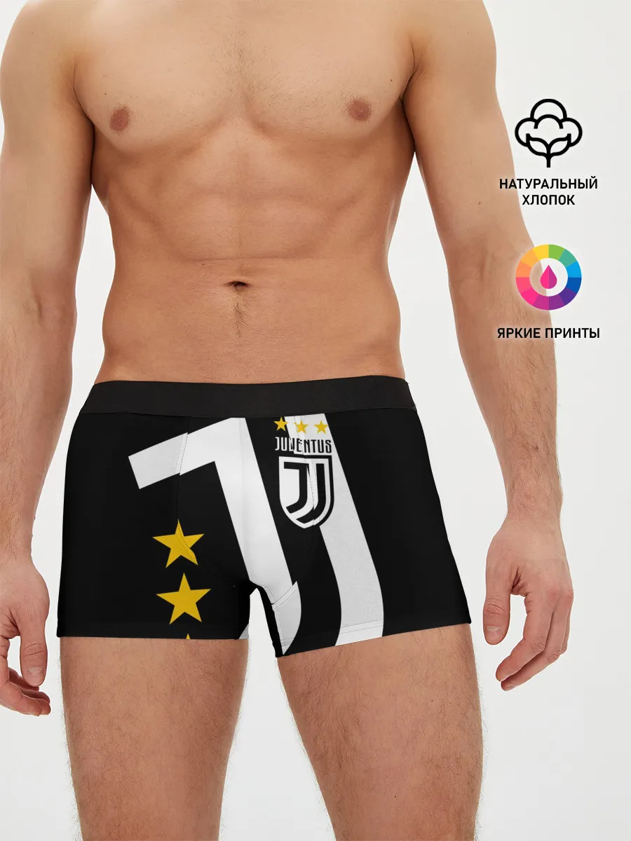 Мужские трусы боксеры / JUVENTUS / ЮВЕНТУС / ЗВЕЗДЫ