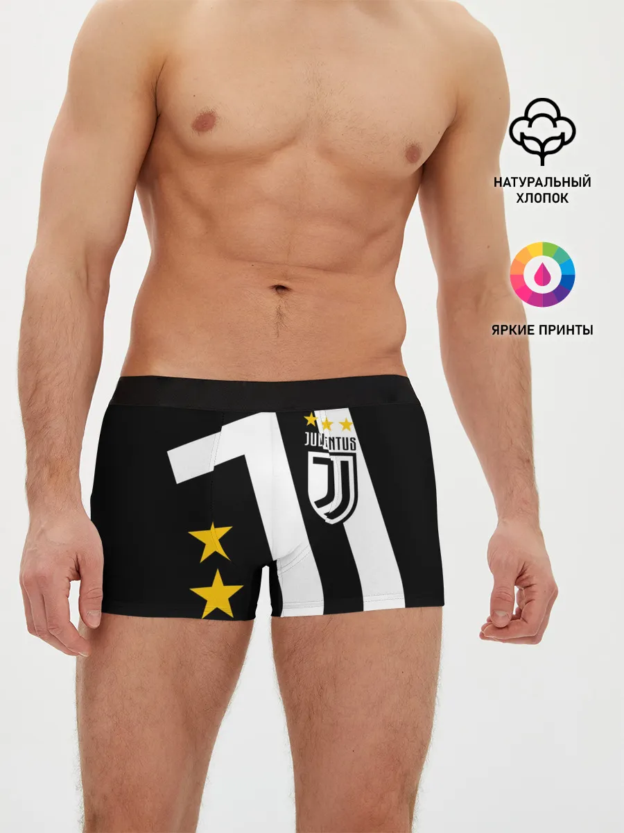 Мужские трусы боксеры / JUVENTUS / ЮВЕНТУС / ЗВЕЗДЫ