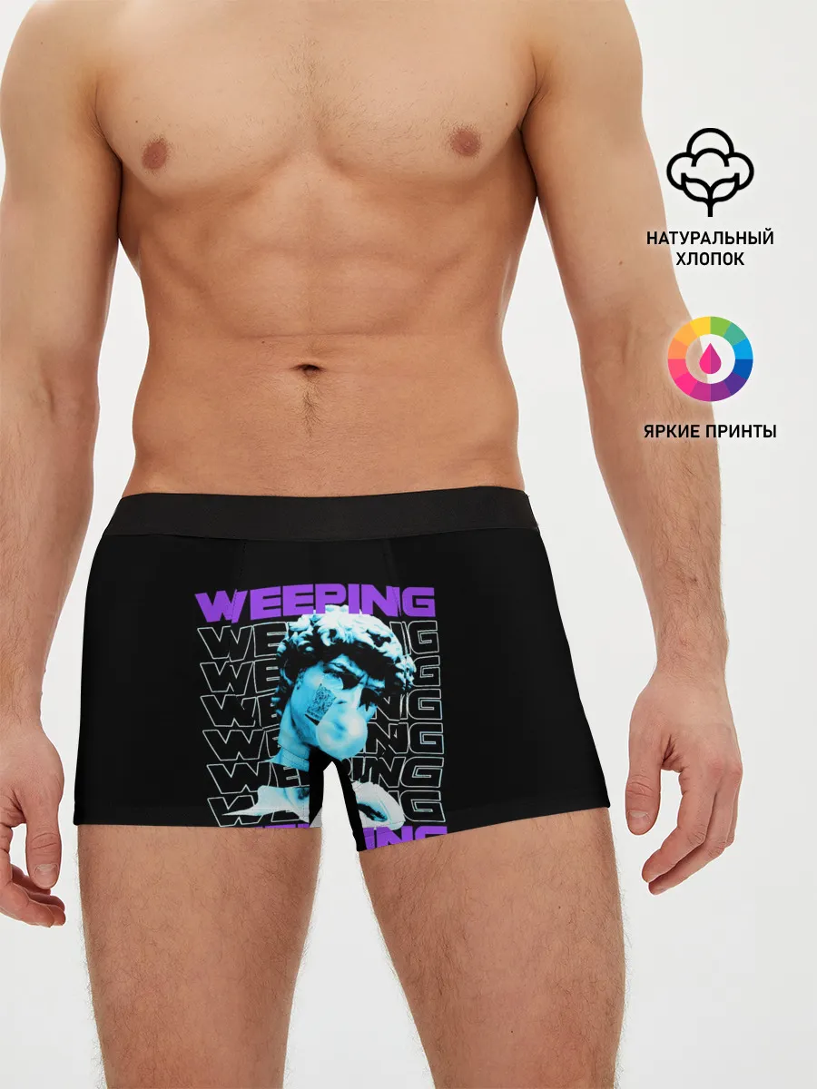 Мужские трусы боксеры / ПЛАЧУЩИЙ / AESTHETIC