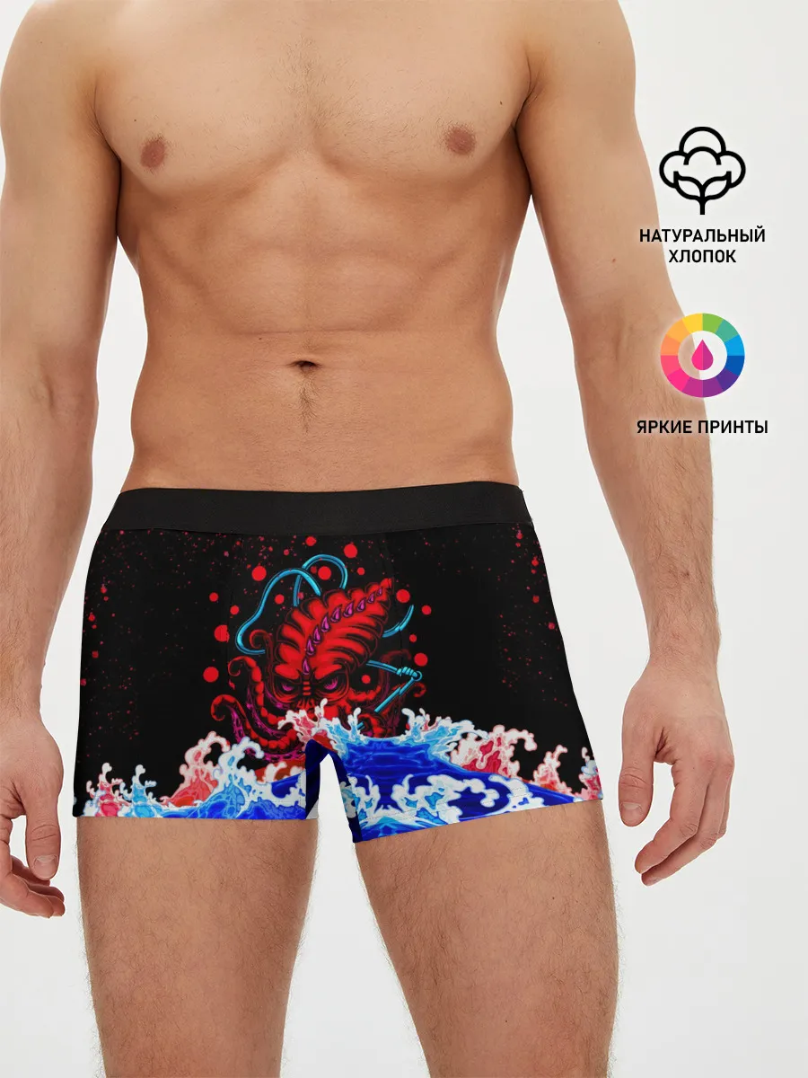 Мужские трусы боксеры / Кровавый Кракен Монстр