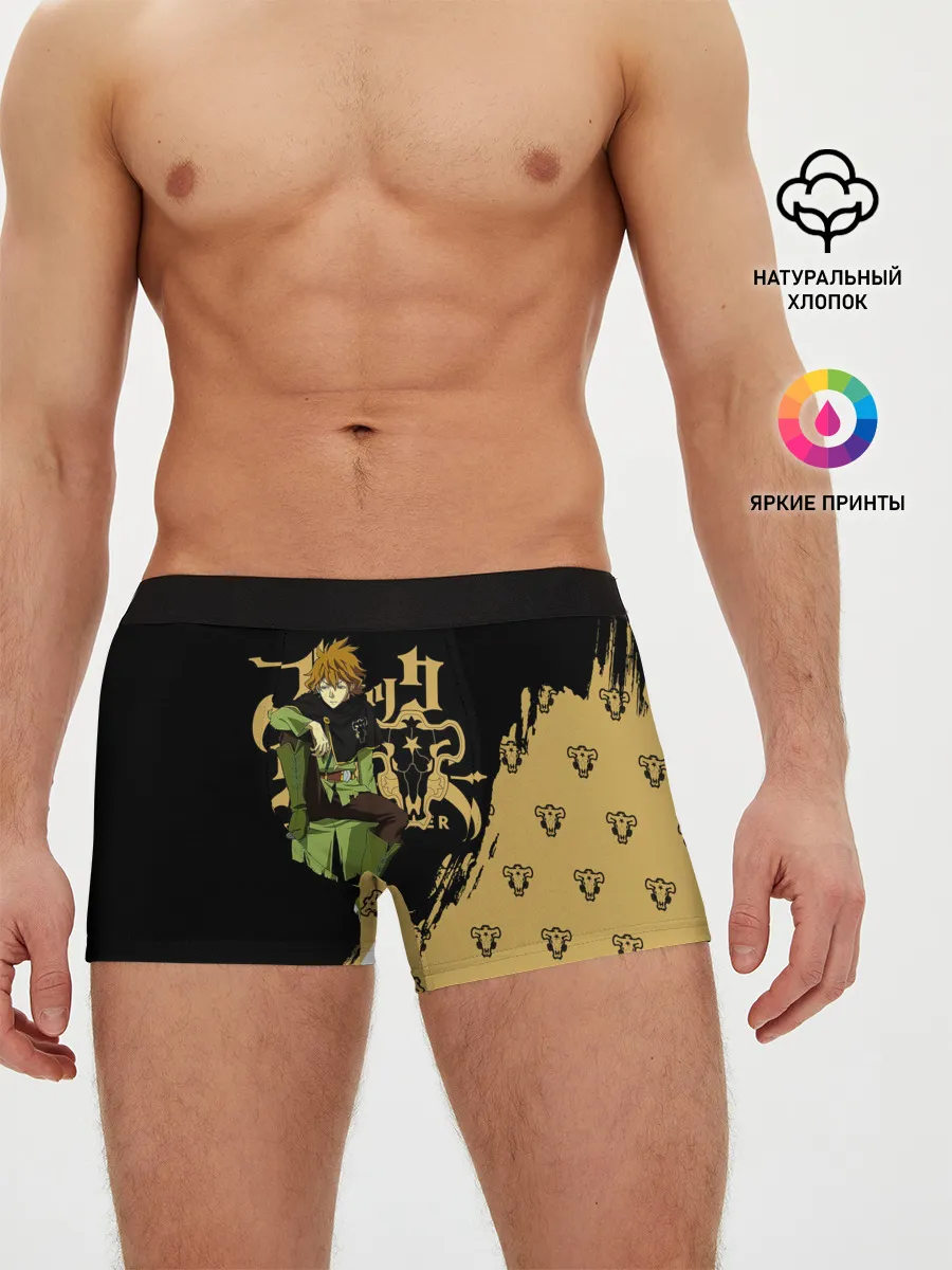 Мужские трусы боксеры / Финрал Ролкейс | Чёрный Клевер