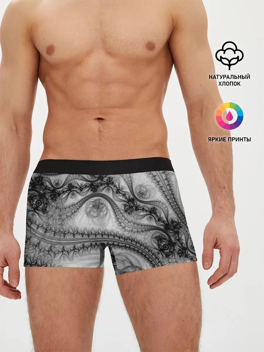 Мужские трусы боксеры / Spilled ink Texture