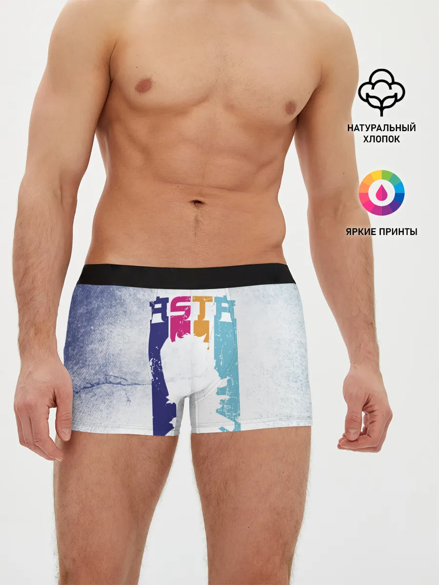 Мужские трусы боксеры / Стена Аста Чёрный клевер