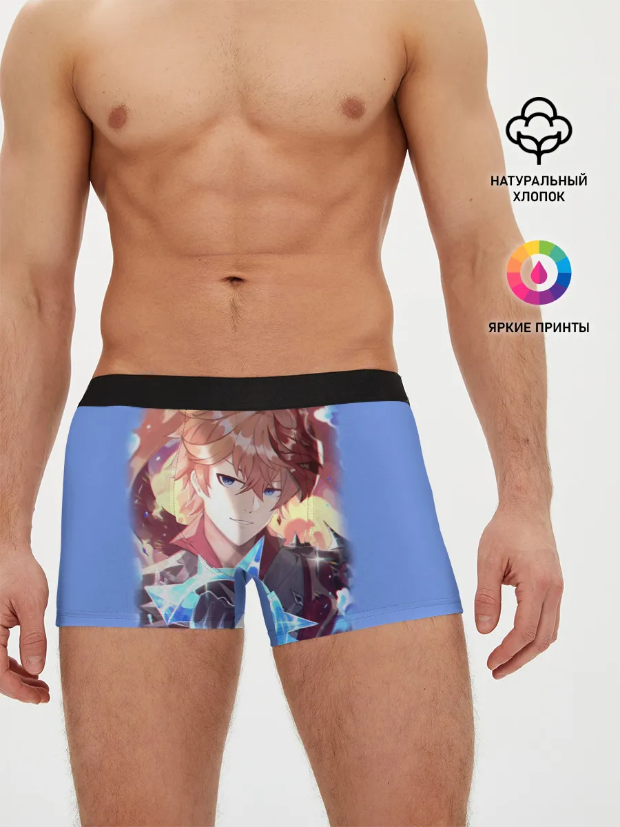 Мужские трусы боксеры / ТАРТАЛЬЯ / ГЕНШИН ИМПАКТ