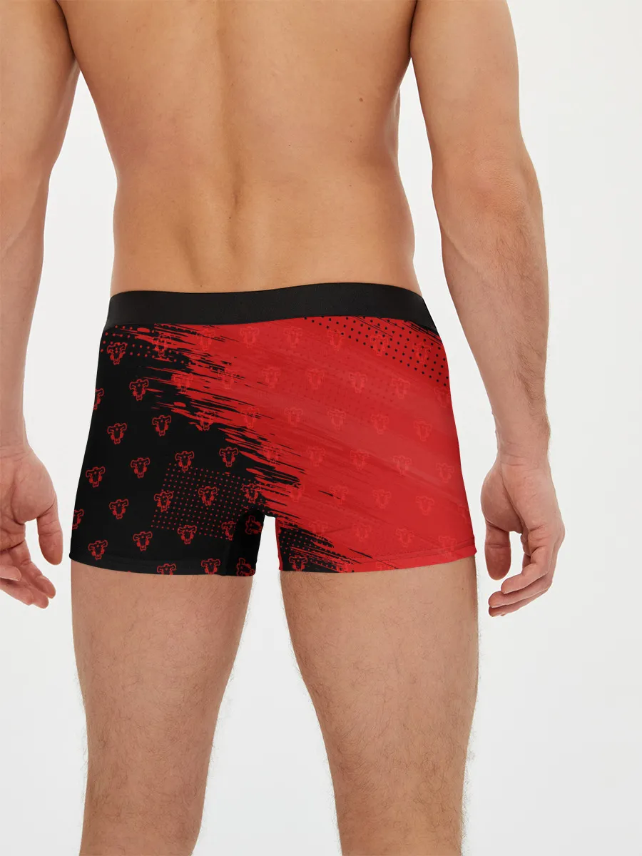 Мужские трусы боксеры / Чёрный клевер голова Аста