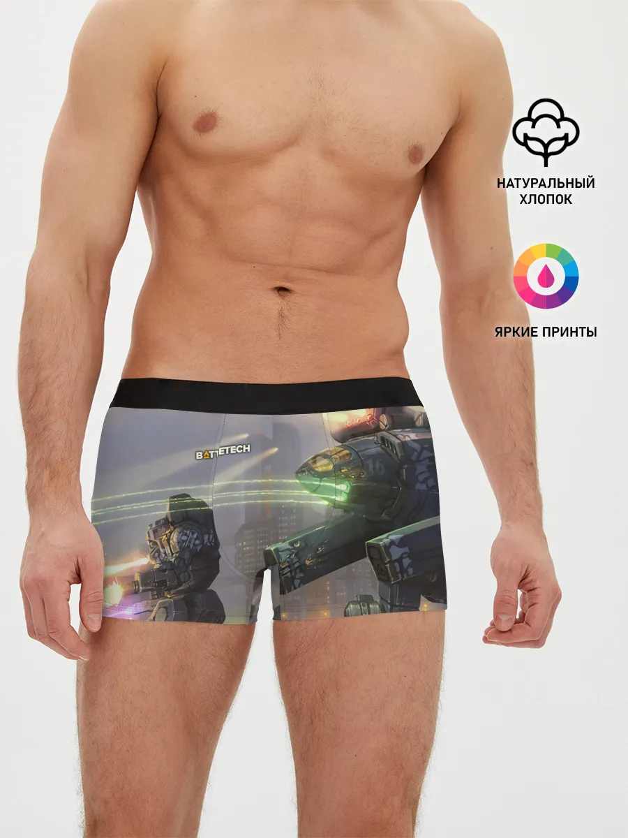 Мужские трусы боксеры / Боевая техника
