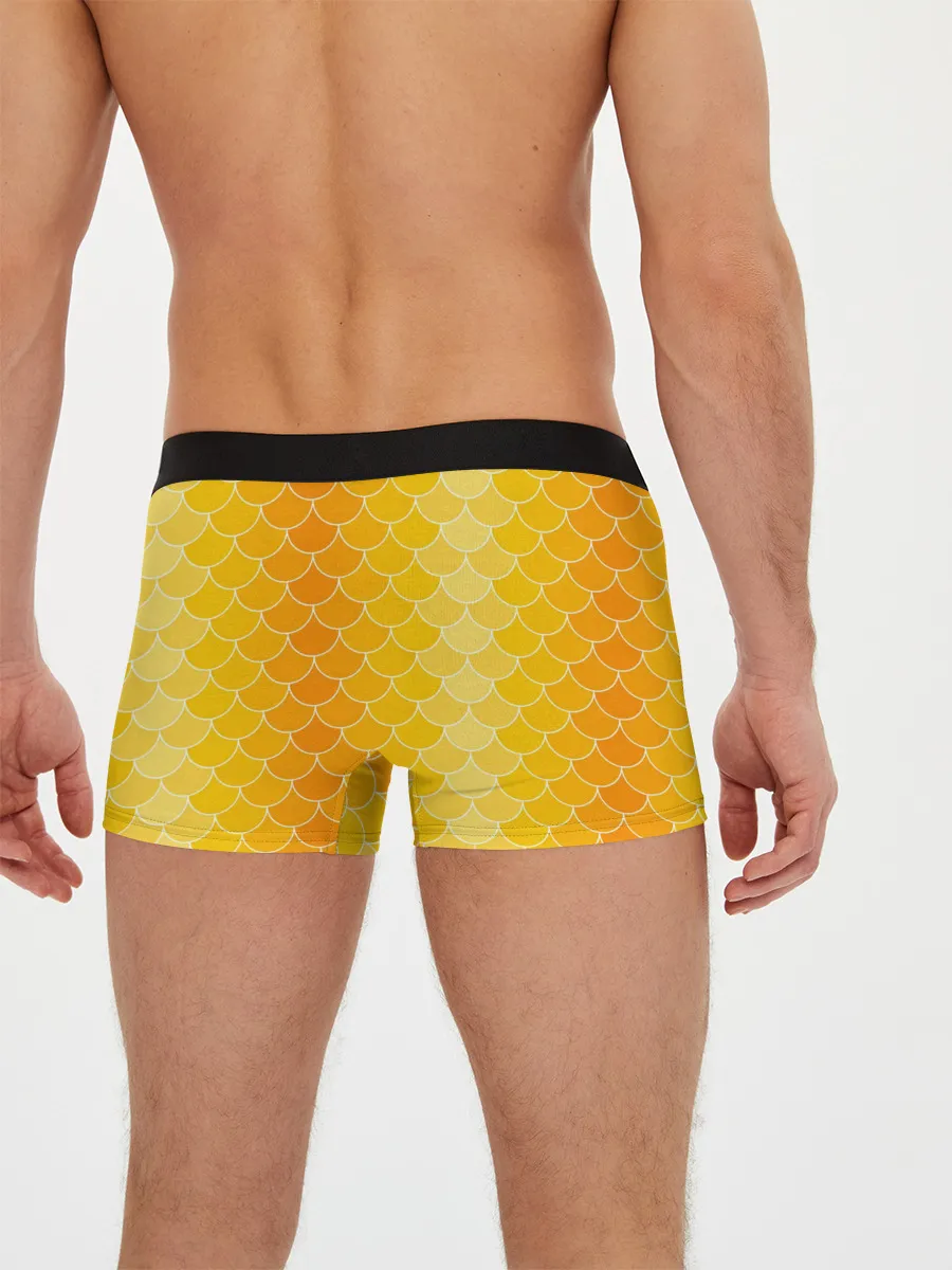Мужские трусы боксеры / Желтая чешуя