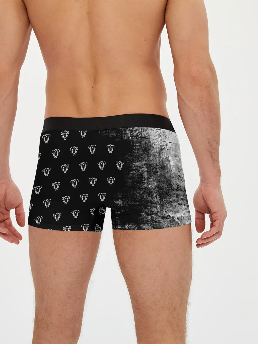 Мужские трусы боксеры / Черный Аста Чёрный клевер