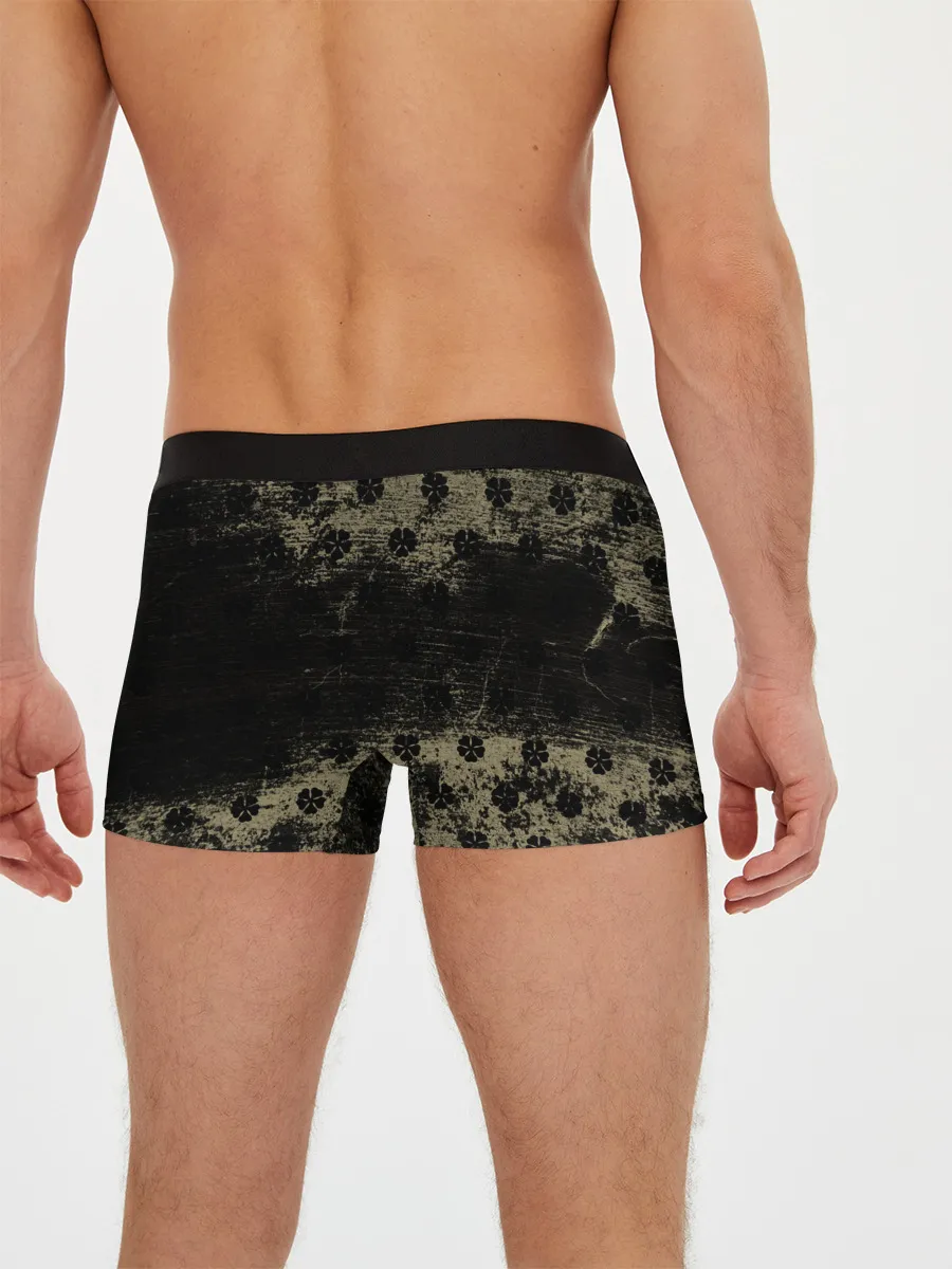 Мужские трусы боксеры / Золотой Рассвет Чёрный клевер