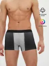 Мужские трусы боксеры / Черно белая кожа