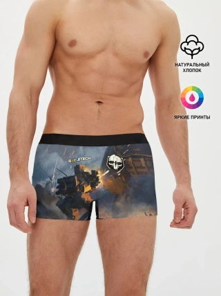 Мужские трусы боксеры / Battletech warrior