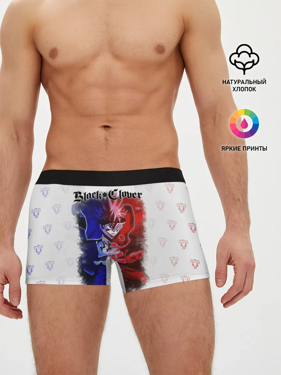 Мужские трусы боксеры / Аста Чёрный клевер | Черные быки