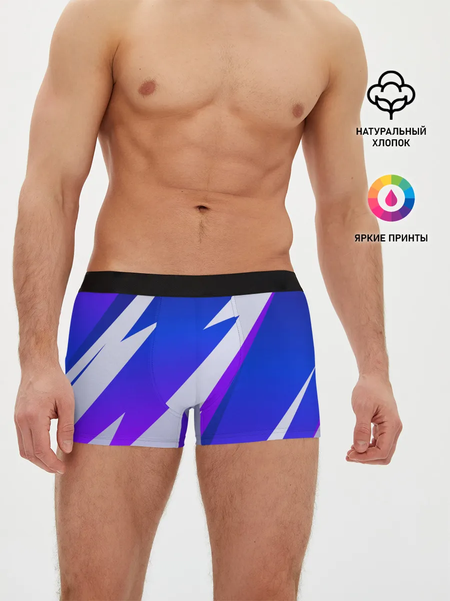 Мужские трусы боксеры / SPORT STYLE BLUE