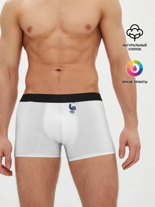 Мужские трусы боксеры / форма сборной Франции гостевая