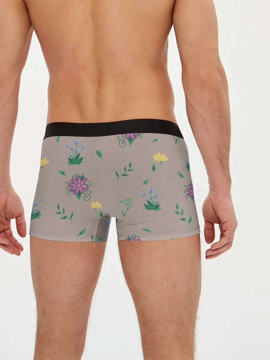 Мужские трусы боксеры / Цветочная эстетика