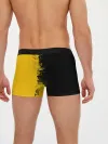 Мужские трусы боксеры / ЧЕРНО ЖЕЛТЫЙ ГРАНЖ | GRUNGE