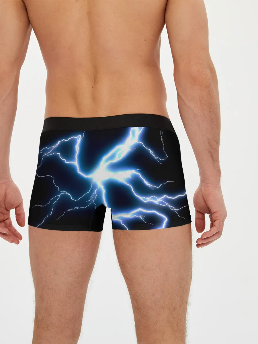 Мужские трусы боксеры / Чёрный клевер удар молнии