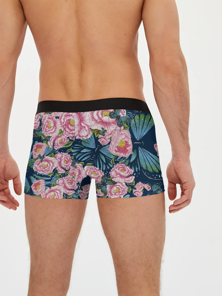 Мужские трусы боксеры / Пионы