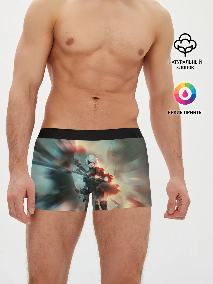 Мужские трусы боксеры / 2B | Nier Automata