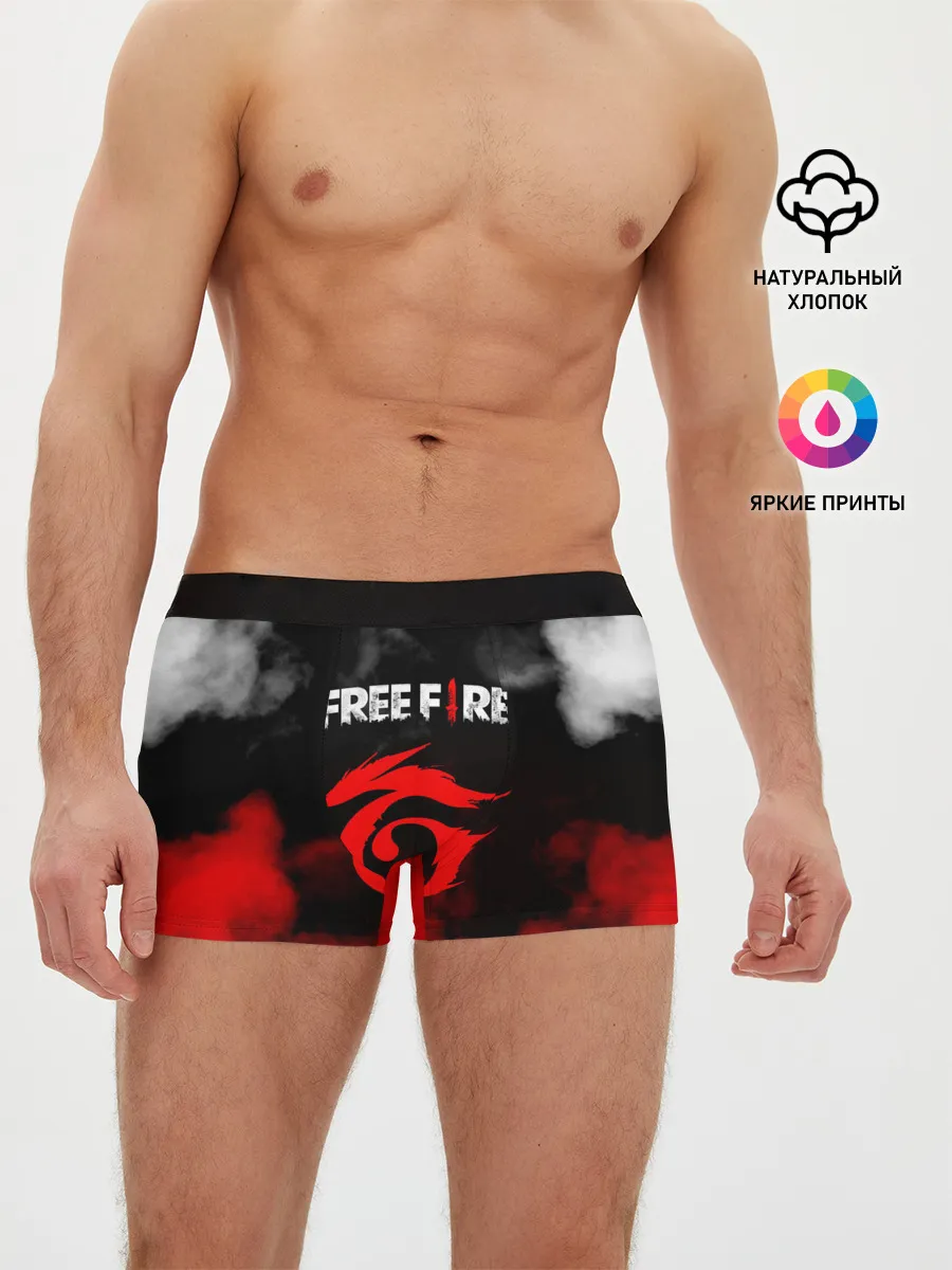 Мужские трусы боксеры / GARENA FREE FIRE / ГАРЕНА ФРИ ФАЕР.
