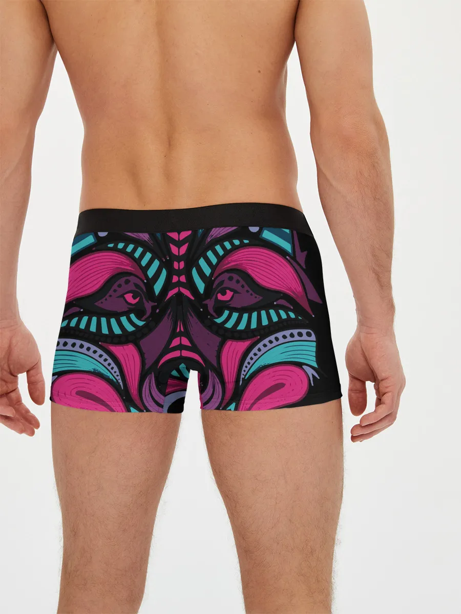 Мужские трусы боксеры / Морда волка