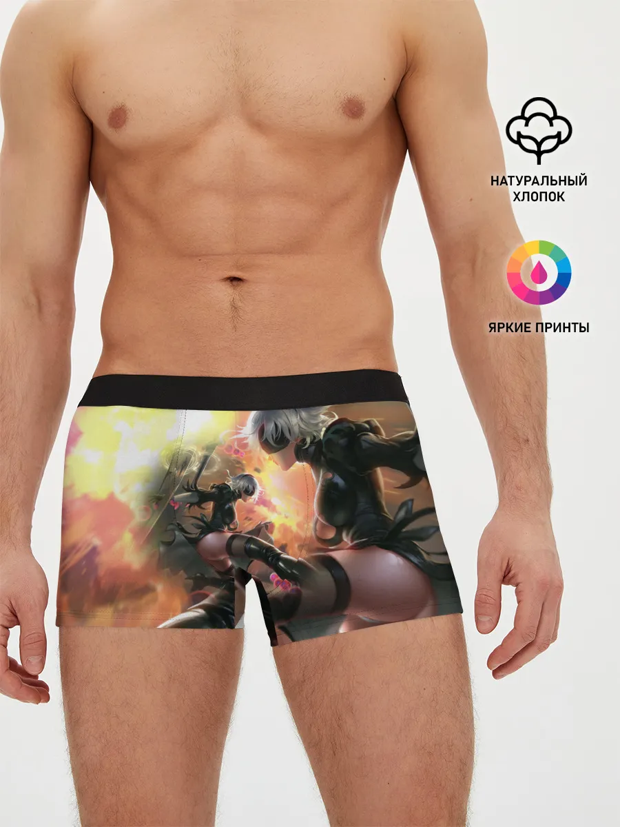 Мужские трусы боксеры / 2B | Nier Automata