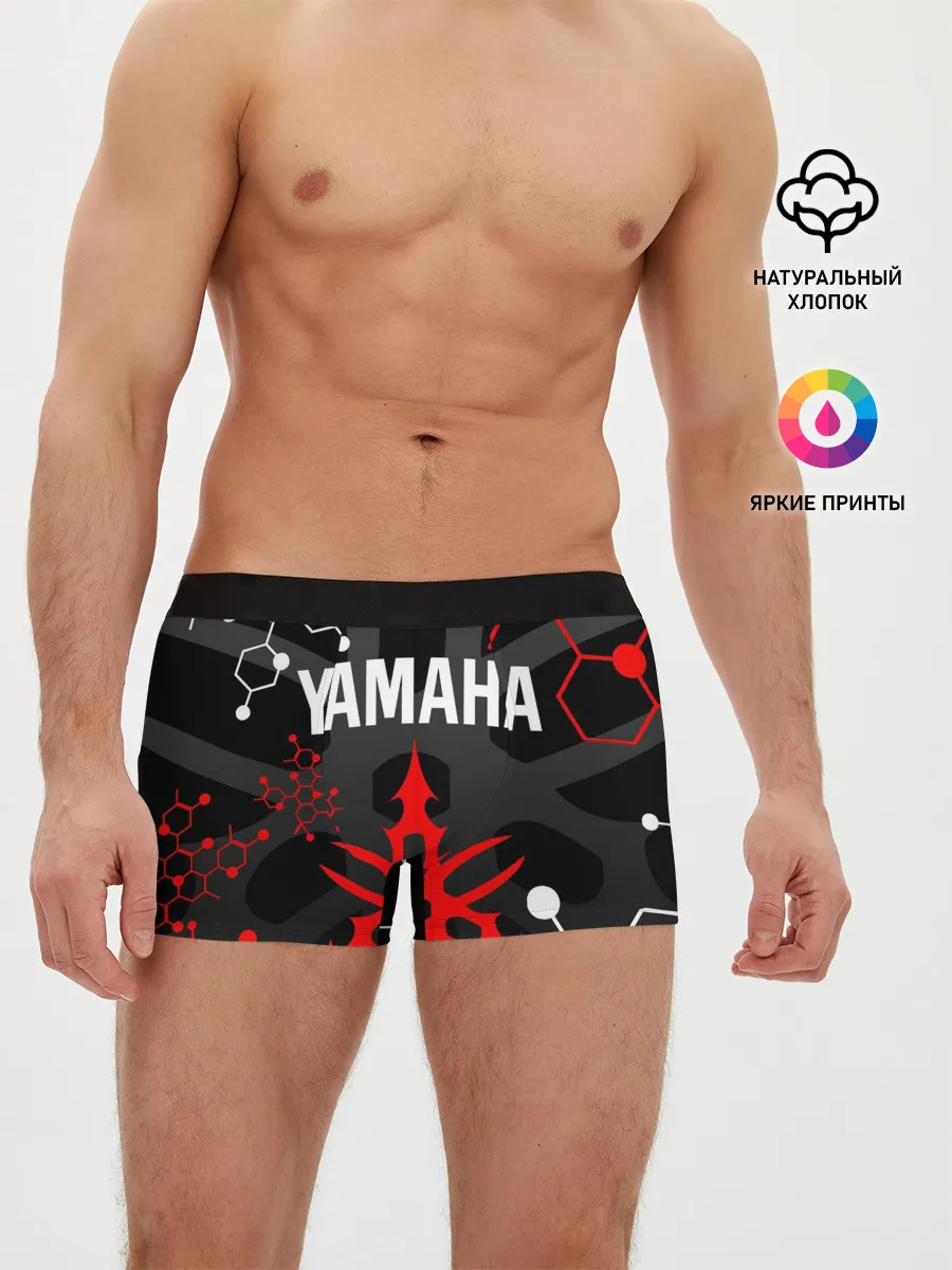 Мужские трусы боксеры / YAMAHA / ЯМАХА / МОТОСПОРТ