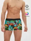 Мужские трусы боксеры / Пальмы, волны, серфинг