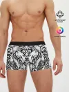 Мужские трусы боксеры / ТАТУ ЧЕРНО БЕЛОЕ УЗОР