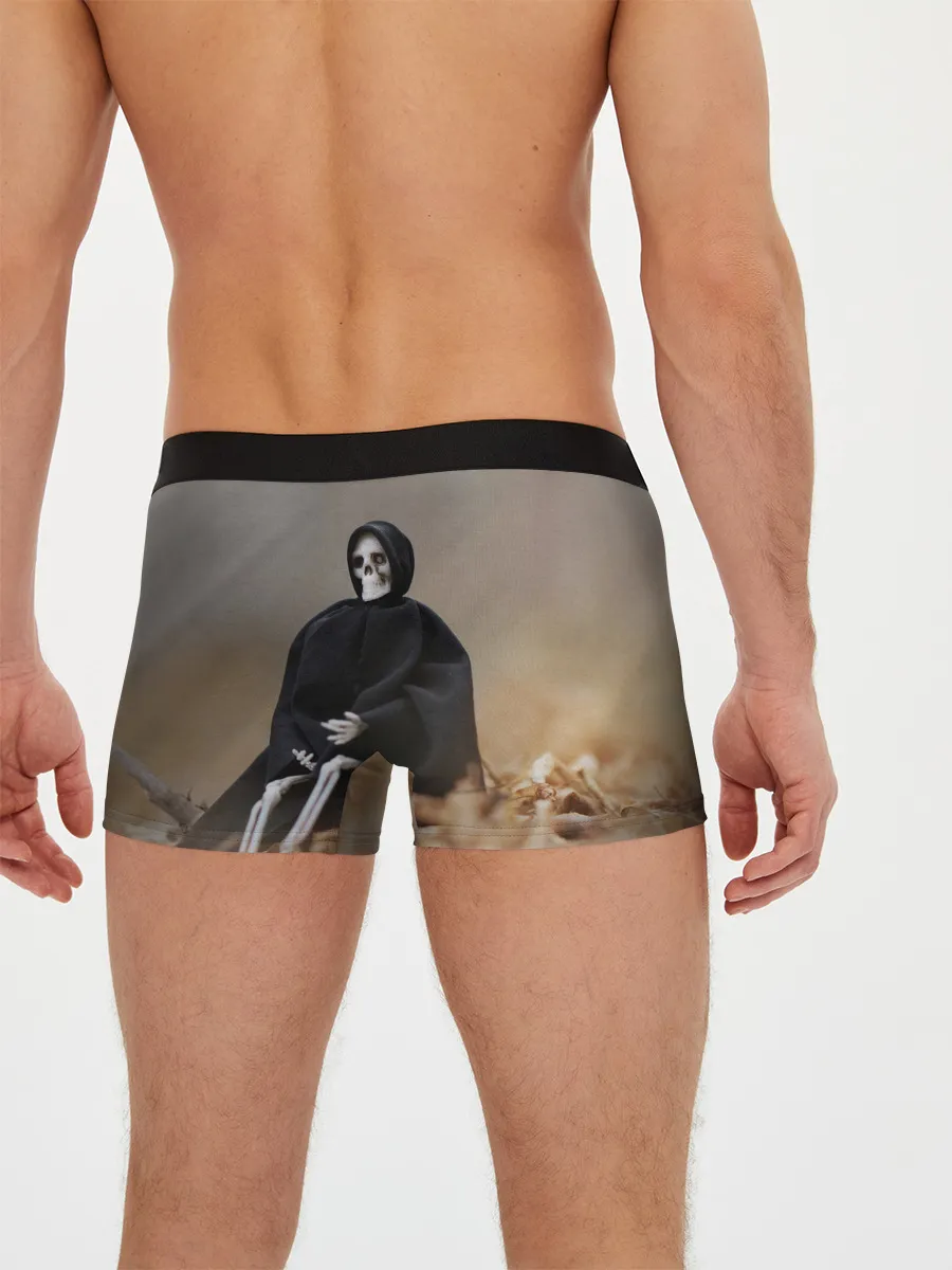 Мужские трусы боксеры / Сидячий Скелет