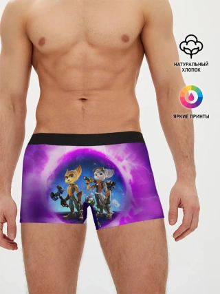 Мужские трусы боксеры / Ratchet & Clank 2 Rift Apart