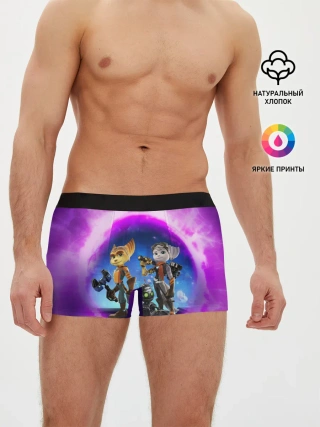 Мужские трусы боксеры / Ratchet & Clank 2 Rift Apart