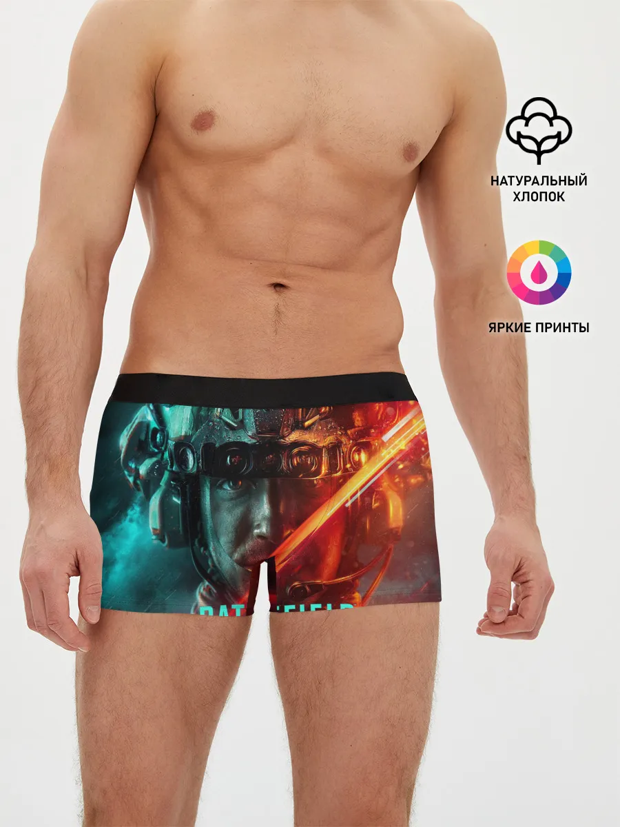 Мужские трусы боксеры / Battlefield 2042 Soldier face