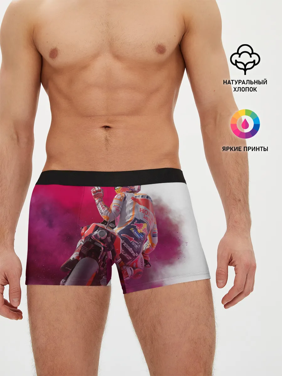 Мужские трусы боксеры / Парень На Мотоцикле