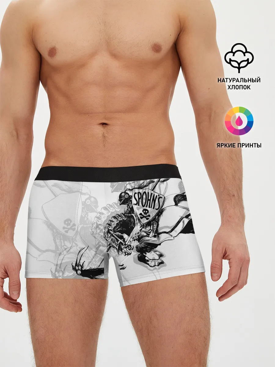 Мужские трусы боксеры / Всадник и чёрт