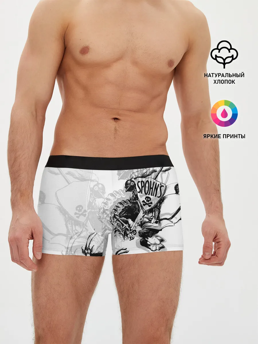 Мужские трусы боксеры / Всадник и чёрт