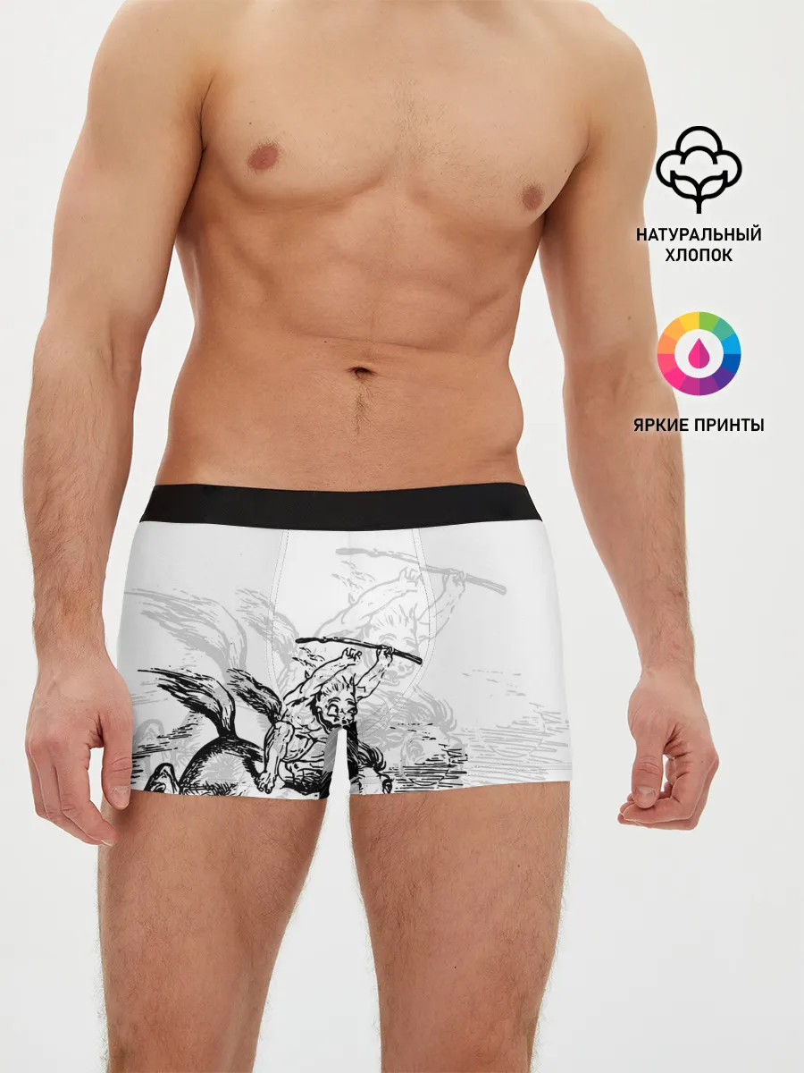 Мужские трусы боксеры / A demon on a horse