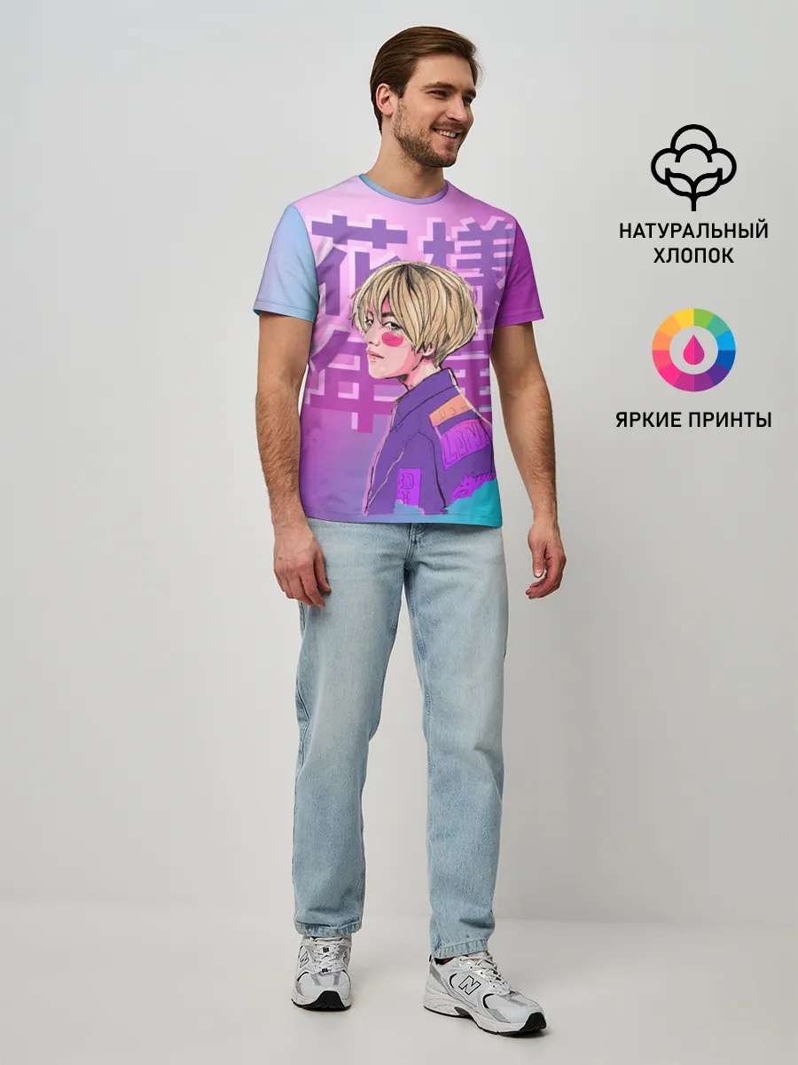 Мужская базовая футболка / Taehyung BTS