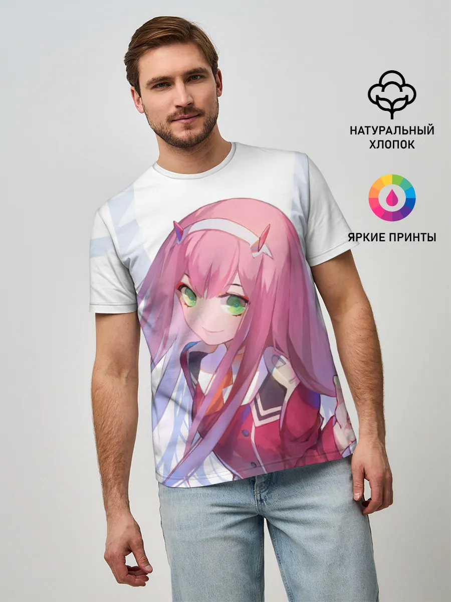 Мужская базовая футболка / ноль два пальцы