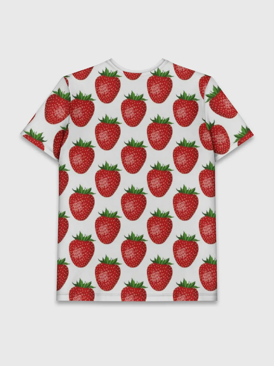 Мужская базовая футболка / Клубника