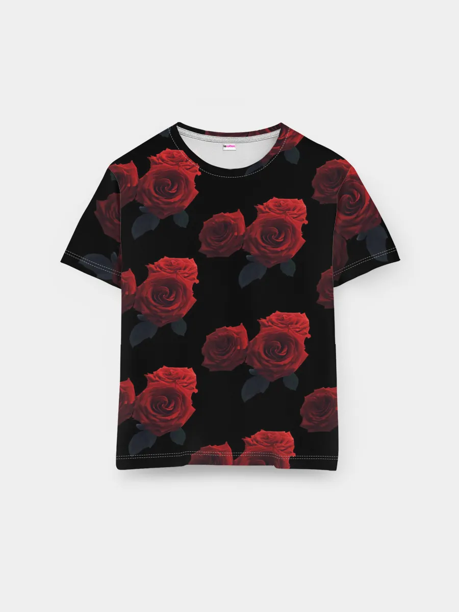 Мужская базовая футболка / Роза
