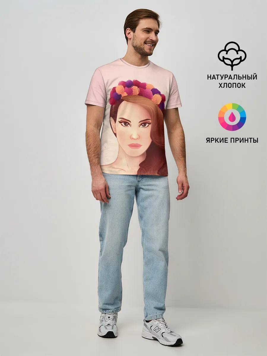 Мужская базовая футболка / Painted Lana