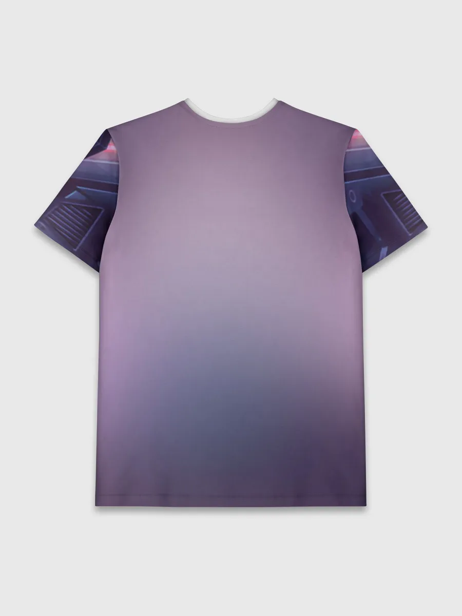 Мужская базовая футболка / Ноль два неон