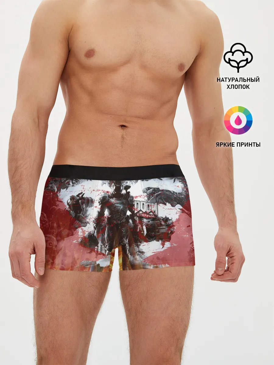 Мужские трусы боксеры / Doom Ethernal Ancient Gods