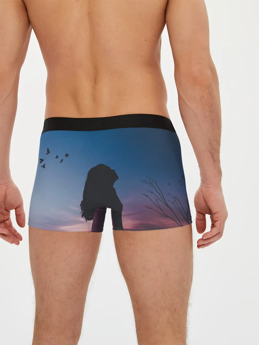 Мужские трусы боксеры / Девушка