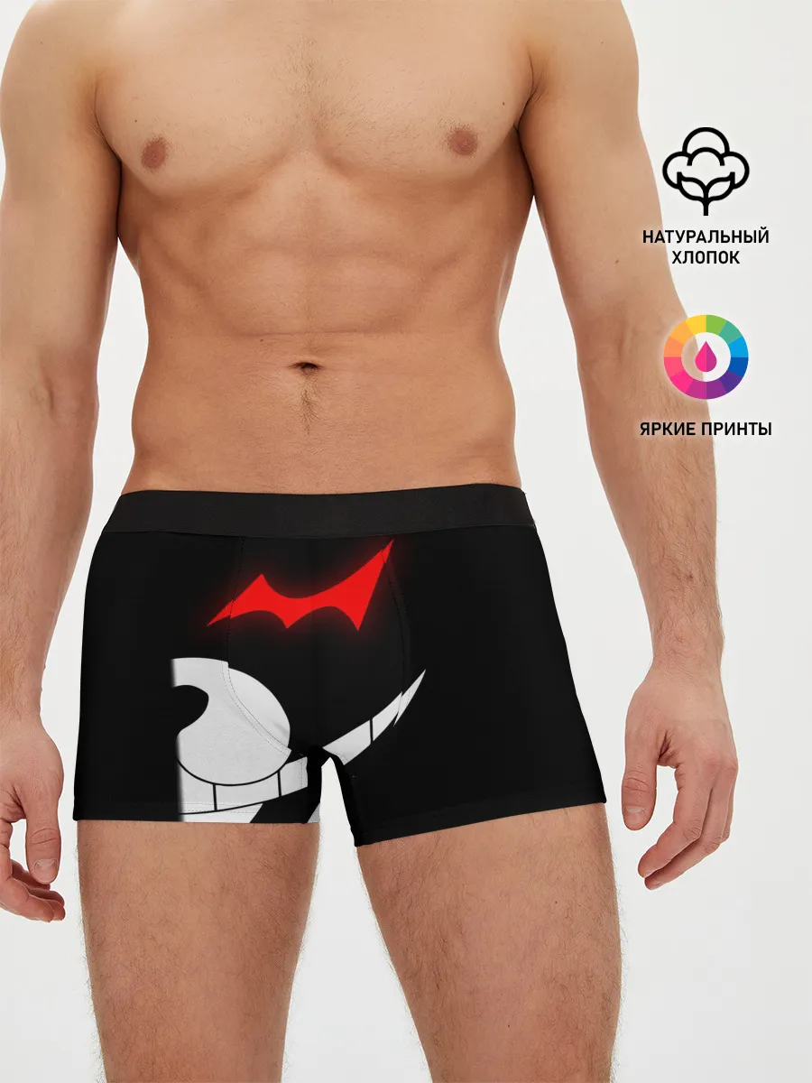 Мужские трусы боксеры / monokuma пол лица